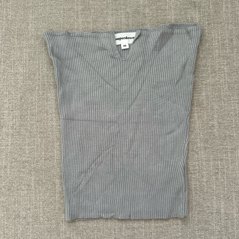 NEW Revolve Superdown ribbed knit tube top